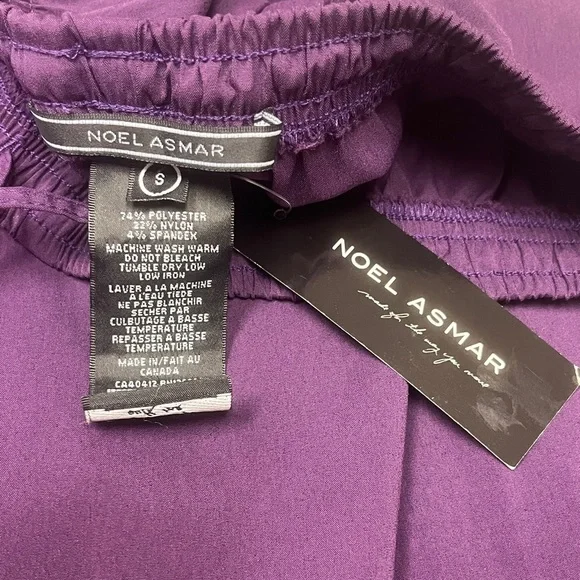 Noel Asmar Women's Purple Straight Leg Pants - Picture 3 of 4